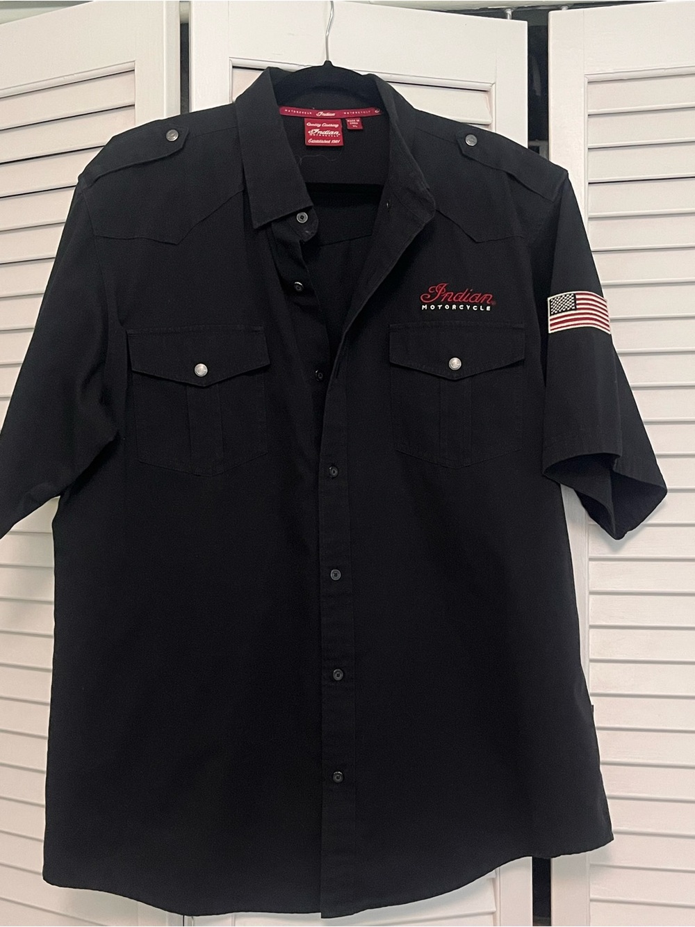 Men’s Indian Motorcycle Black Shop Shirt